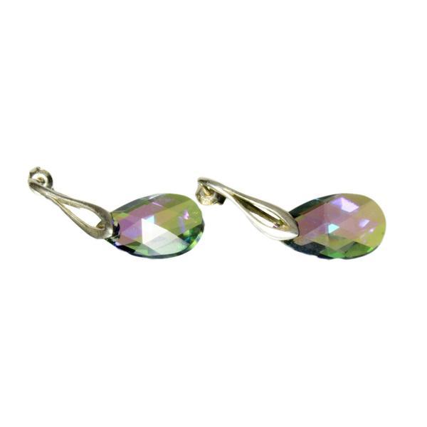 Cercei Pear Vitrail Light, Multicolor, Argint 925, 16mm