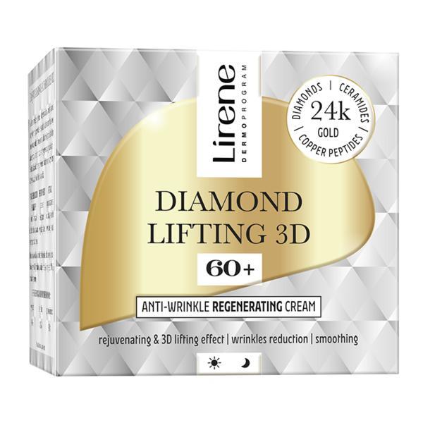 Crema regeneratoare anti-rid 60+, pentru zi si noapte Lirene Diamond Lifting 3D, 50ml