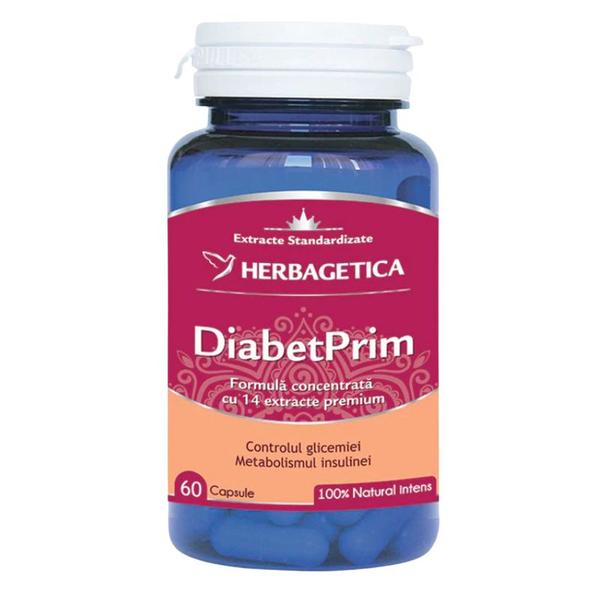 DiabetPrim Herbagetica, 60 capsule