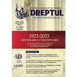 Revista Dreptul Nr.3/2023, editura Uniunea Juristilor Din Romania