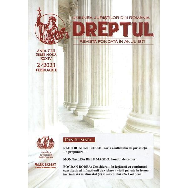 Revista Dreptul Nr.2/2023, editura Uniunea Juristilor Din Romania