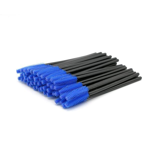 Perii pentru extensii gene de cauciuc set 50 buc - Blue