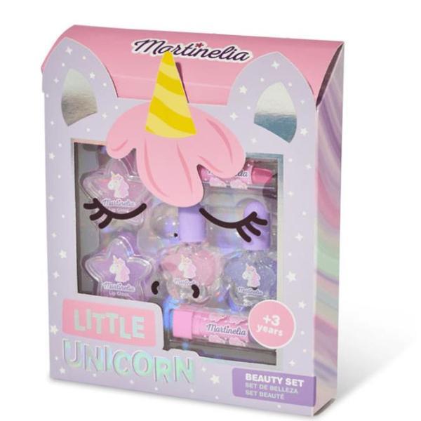 Set produse cosmetice pentru copii Little Unicorn Face Box Martinelia 24159