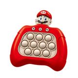 Jucarie senzoriala de apasat, Shop Like A Pro®, squeezle pop it push bubble, Consola fidget cu lumini, Mario Bross