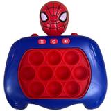 Jucarie senzoriala de apasat, Shop Like A Pro®, squeezle pop it push bubble, Consola fidget cu lumini, Spider-Man