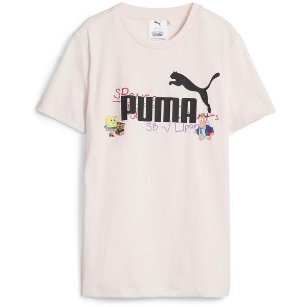 Tricou copii Puma x Spongebob Squarepants 62221224, 141-152 cm, Roz