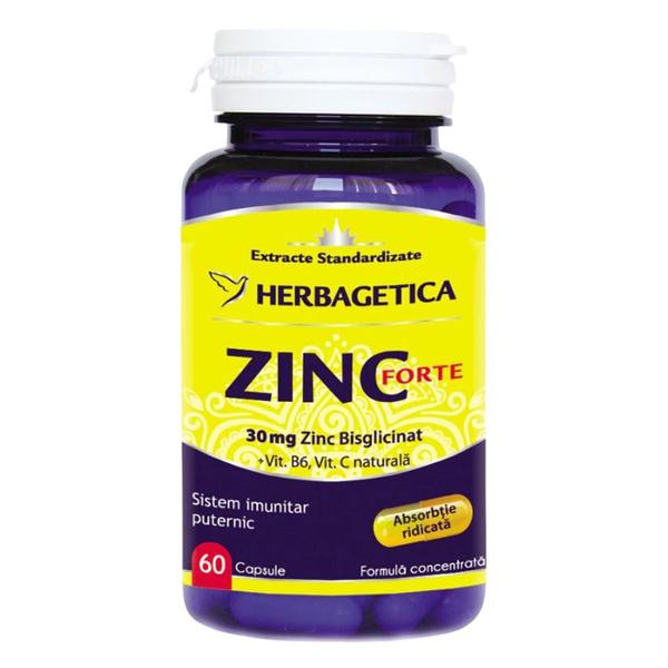 Zinc Forte Herbagetica, 60 capsule