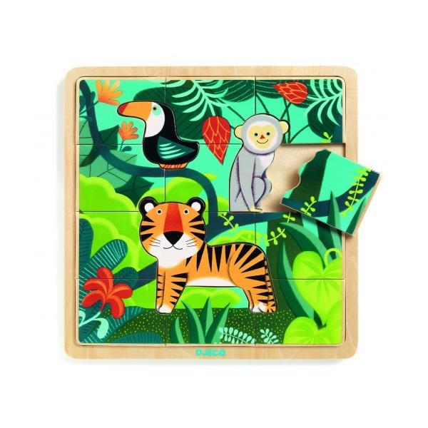 Puzzle lemn Jungla, Djeco