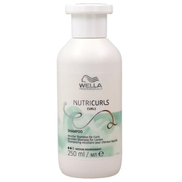 Sampon pentru Parul Cret - Wella Professionals Nutricurls Micellar Shampoo for Curls, varianta 2023, 250 ml