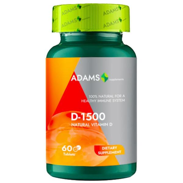 Vitamina D-1500 Adams Supplements, 60 tablete