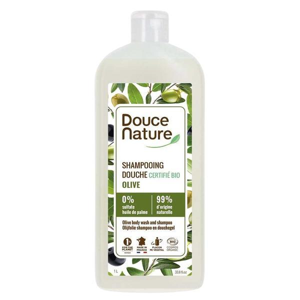 Sampon-dus cu ulei de masline Douce Nature, 1000 ml