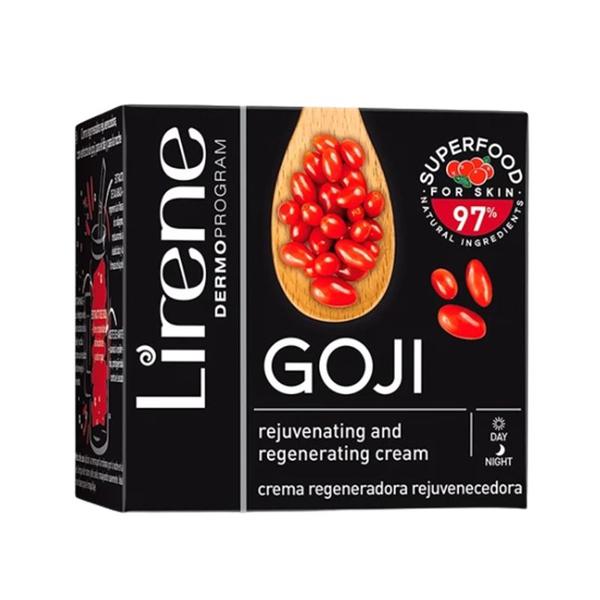Crema Regeneratoare Zi si Noapte cu Goji - Lirene Dermo Program Super Food For Skin, 50 ml