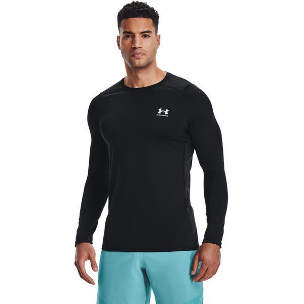 Bluza barbati Under Armour HeatGear Fitted Long Sleeve 1361506-001, XL, Negru