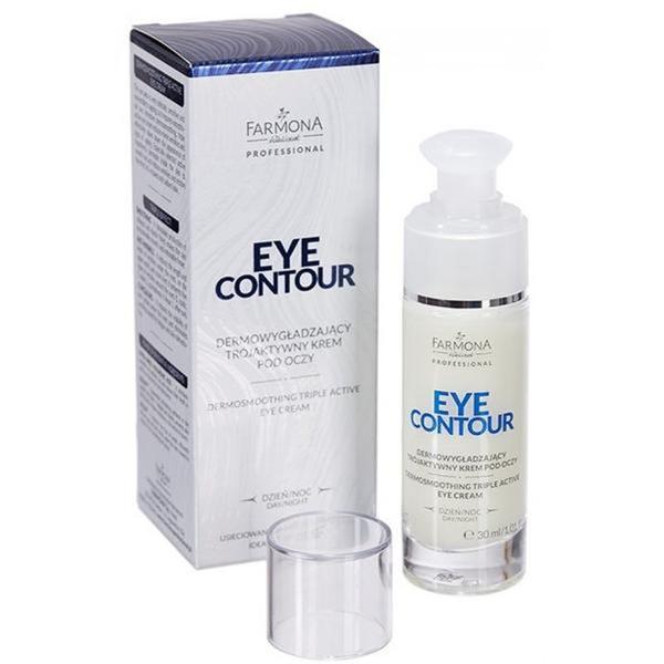 SHORT LIFE - Crema pentru Ochi cu Efect de Netezire cu Tripla Actiune - Farmona Eye Contour Dermosmoothing Triple Active Eye Cream, 30ml