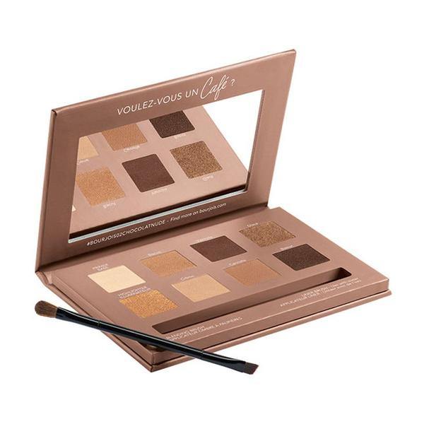 Paleta de Farduri 4 in 1 - Bourjois Paris Beau Regard Rue du Café, nuanta 02 Chocolat Nude Edition, 7.68 g