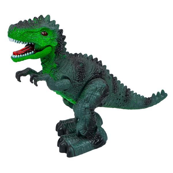 Dinozaur cu baterii, Verde, Adventure, 7Toys