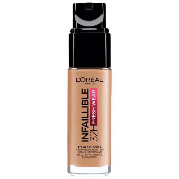 Fond de Ten Rezistent la Transfer - L'Oreal Paris Infaillible 32H Fresh Wear Foundation, nuanta 320 Caramel, 30 ml