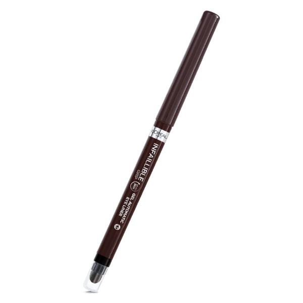 Creion Mecanic de Ochi - L'Oreal Paris Infaillible Grip 36H Gel Automatic Eye Liner, nuanta Brown Denim, 1.2 g