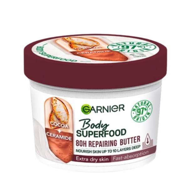 Unt de corp cu efect reparator si absorbtie rapida Body Superfood, Garnier, 380 ml