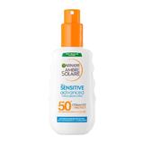 Spray de corp pentru adulti Sensitive Advanced Ambre Solaire, SPF 50+, Garnier, 150 ml