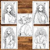 carte-de-colorat-pentru-adulti-50-de-ilustratii-anime-fox-girls-106-pagini-5.jpg