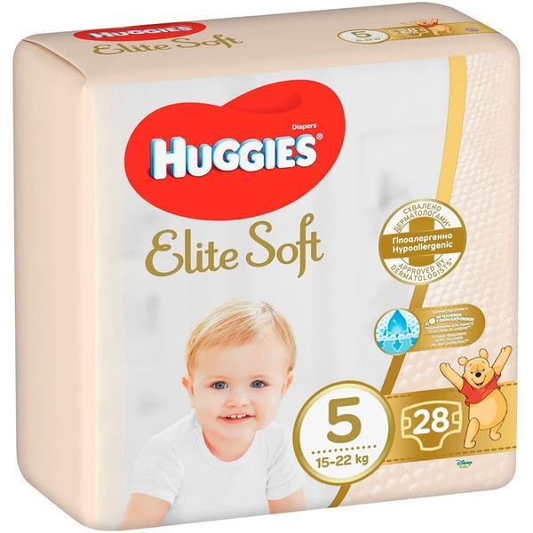 Huggies scutece copii Elite Soft Jumbo JR 5, 15-22 kg, 28 buc