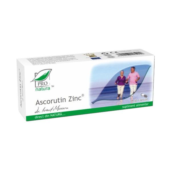 Ascorutin Zinc Pro Natura, Medica, 30 capsule