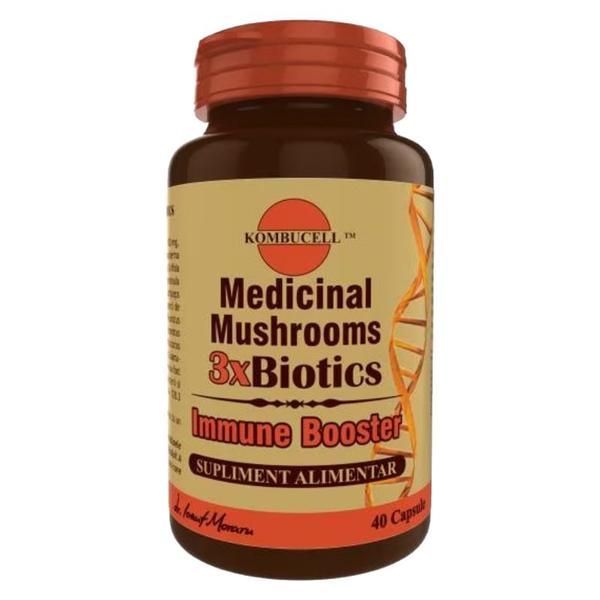 Medicinal Mushrooms 3xBiotics Kombucell, Medica, 40 capsule