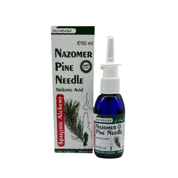 Spray Nazomer cu Acid Shikimic - Pro Natura Pine Needle and Shikimic Acid, Medica, 50 ml