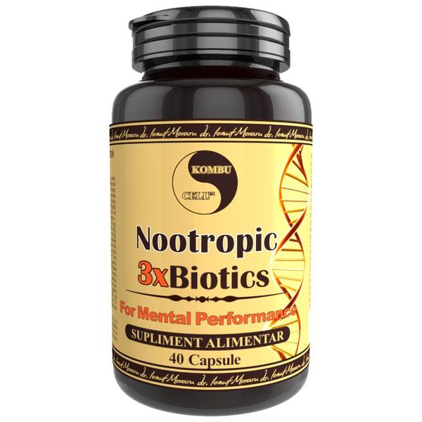 Nootropic 3xBiotics Kombucell, Medica, 40 capsule