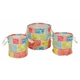 Set 3 cosuri depozitare din textil Spring Ã˜ 40 cm x 40 h