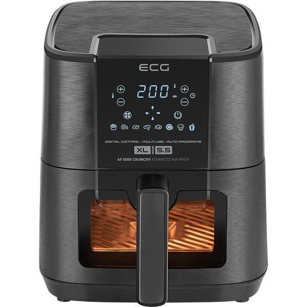 Friteuza cu aer cald ECG AF 5500 Crunchy, 5.5 L, 1350 W, control temperatura 80-200°C
