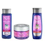 Set pentru par uscat si deteriorat Sampon 300 ml + Balsam 300 ml + Masca 400 ml NaturVital