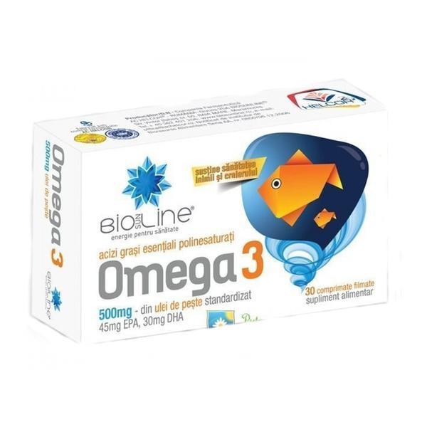 SHORT LIFE - Omega 3 500MG Helcor, 30 comprimate