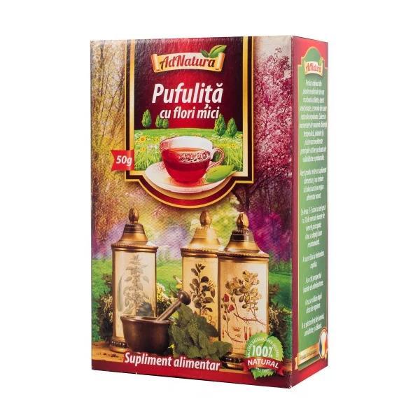 SHORT LIFE - Ceai de Pufulita cu Flori Mici AdNatura, 50 g
