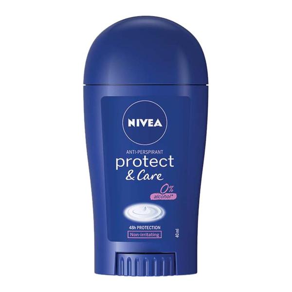 Deodorant Antiperspirant Protect & Care with 0% Alcohol, Nivea, 40 ml