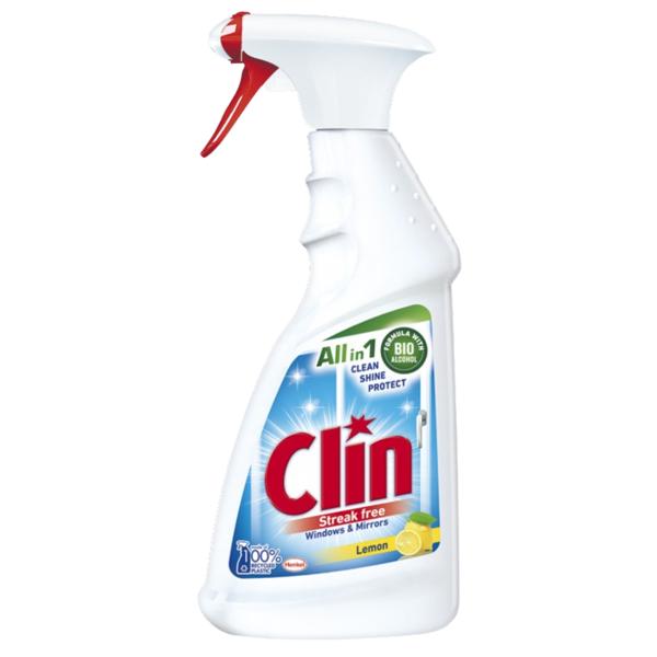 Detergent de Geamuri cu Pulverizator - Clin Windows &amp; Glass Lemon, 500 ml