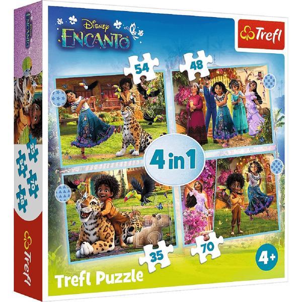 Puzzle 4 in 1. Encanto: Lumea magica