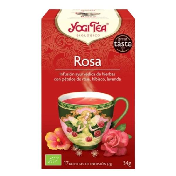 Ceai Bio de Trandafiri - Pronat Yogi Tea Organic Rosa, 17 plicuri