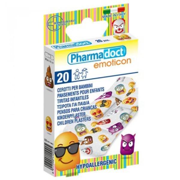 Plasturi pentru copii &bdquo;Emoticon&rdquo; Pharmadoct, 20 buc