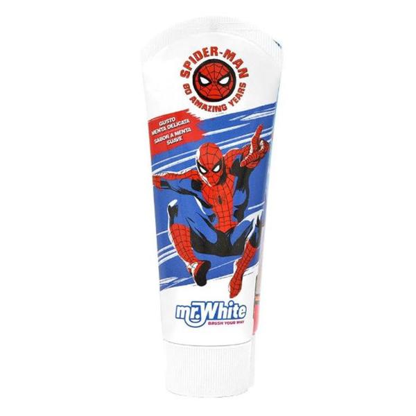 Pasta de Dinti Spiderman pentru Copii Mr. White - Marvel, Rolly Brush S.R.L., 75 ml
