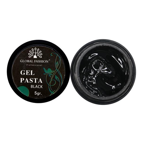 Gel pasta de unghii, Global Fashion, 5g, culoare neagra