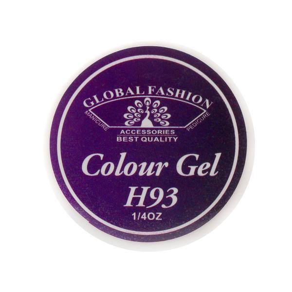 Gel color unghii, vopsea de arta, seria Noble Purple, Global Fashion, 5gr, H93