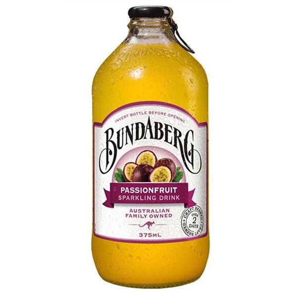 Bautura Carbogazoasa cu Suc de Fructul Pasiuni - Sano Vita Bundaberg, 375 ml