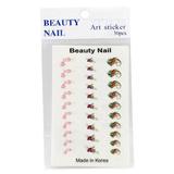 Set sticker unghii, Global Fashion, Beauty Nails, Multicolor, 30 buc