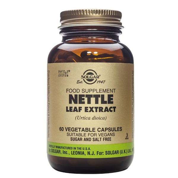 Supliment Alimentar Extract din Frunze de Urzica - Solgar Nettle Leaf Extract, 60 capsule vegetale