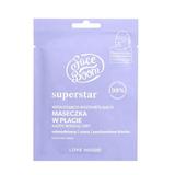 Masca tip servetel pt fata, intens hidratanta, revitalizanta si iluminatoare, FaceBoom Superstar 1buc -