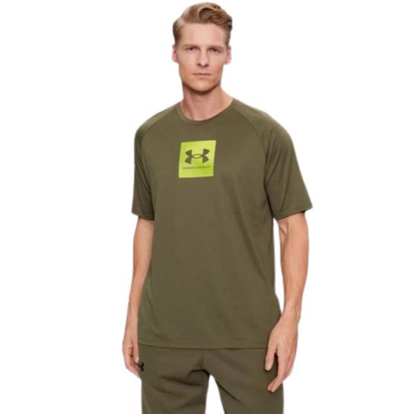 Tricou barbati Under Armour Tech Print Fill Short Sleeve 1380785 1380785-390, XL, Verde