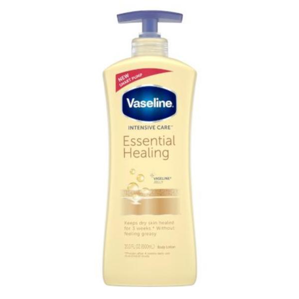 Lotiune de corp pentru piele uscata Vaseline Essential Healing, 600 ml