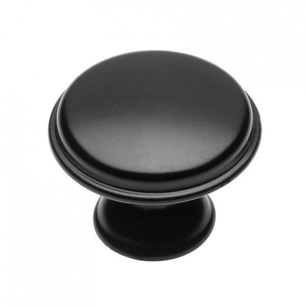 Buton pentru mobila Cento, finisaj negru mat GT, D:28 mm